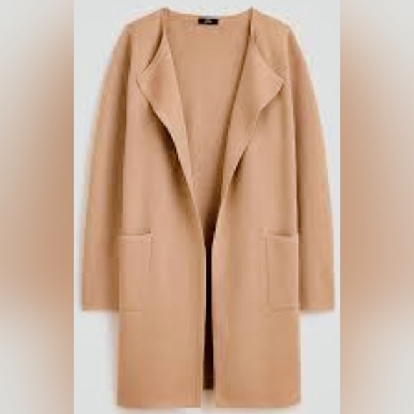 J. Crew Sweaters - Women's Open-Front Camel Sweater Coat